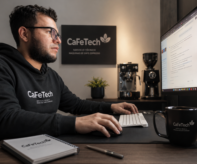 Diagnóstico técnico de máquina espresso en Bogotá